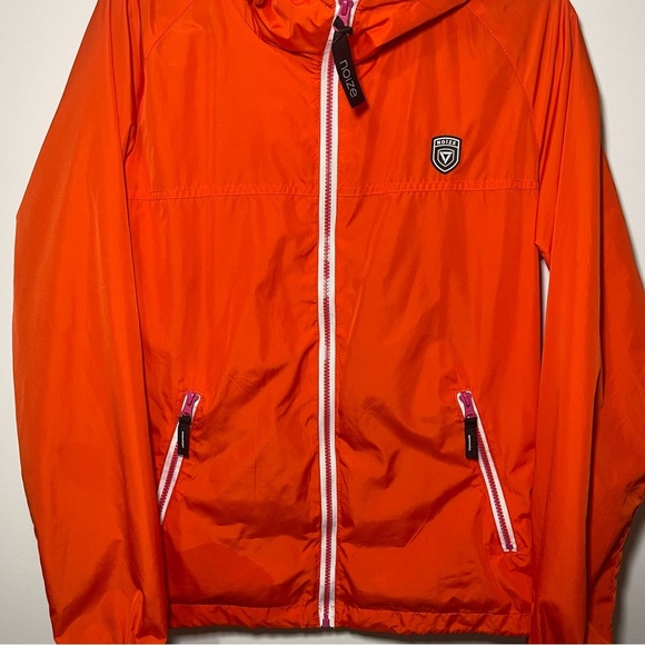 Noize Women's bright orange Spring summer transitional wind breaker jacket in M - Picture 2 of 7
